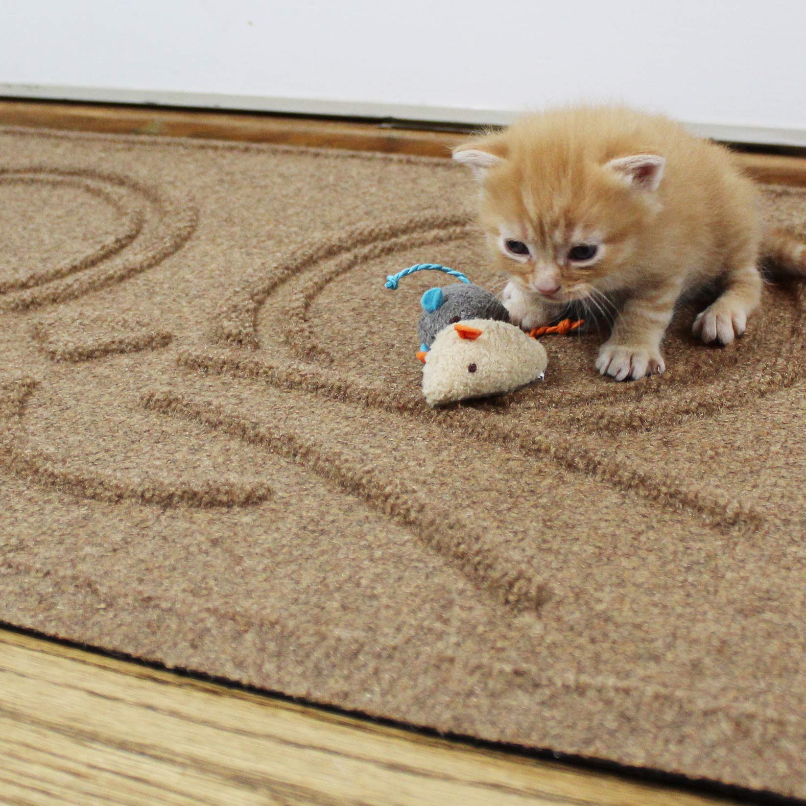 WaterHog® Kitty Face Bowl Mat