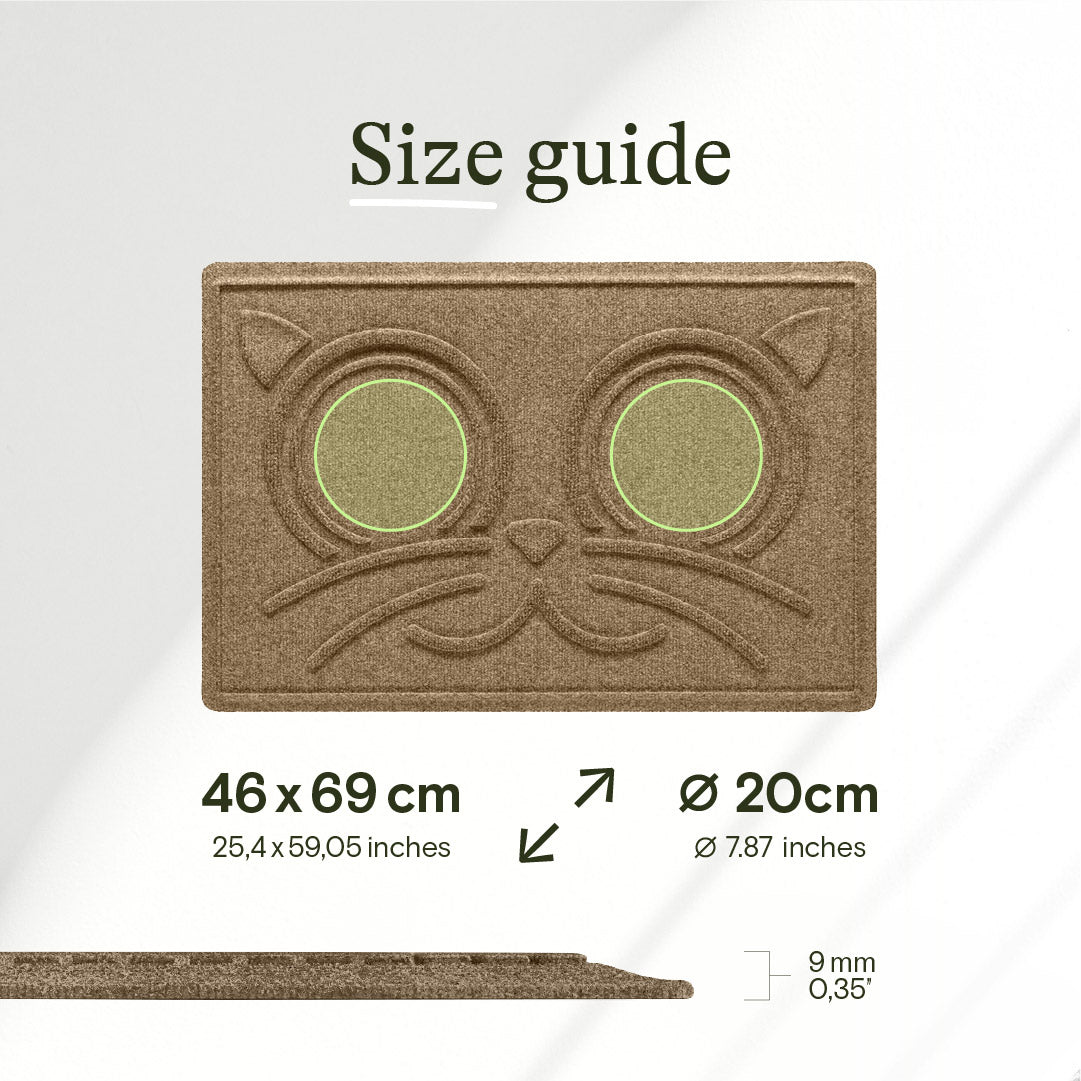 WaterHog® Kitty Face Bowl Mat